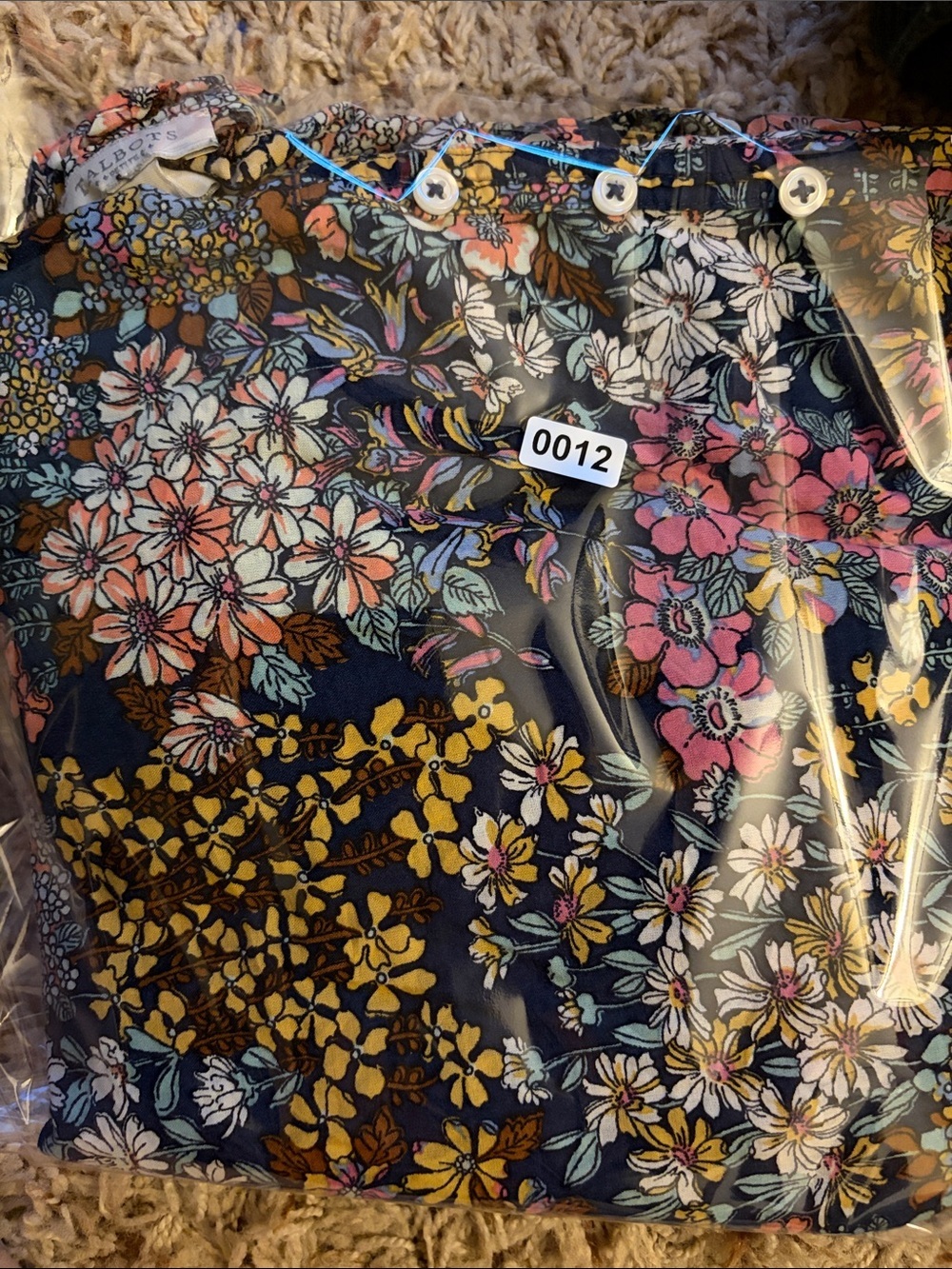 Talbots Floral Top Petite Small - Picture 5 of 5